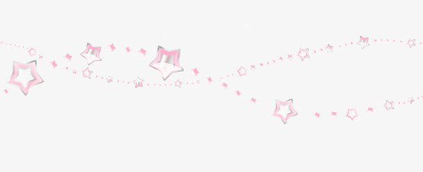 粉色星星线条