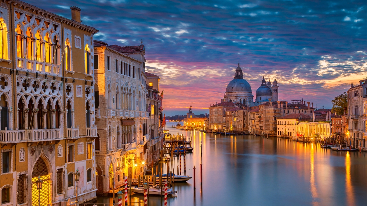 威尼斯水城 圣母大教堂 4K风景壁纸