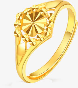 金黄色珠宝首饰戒指