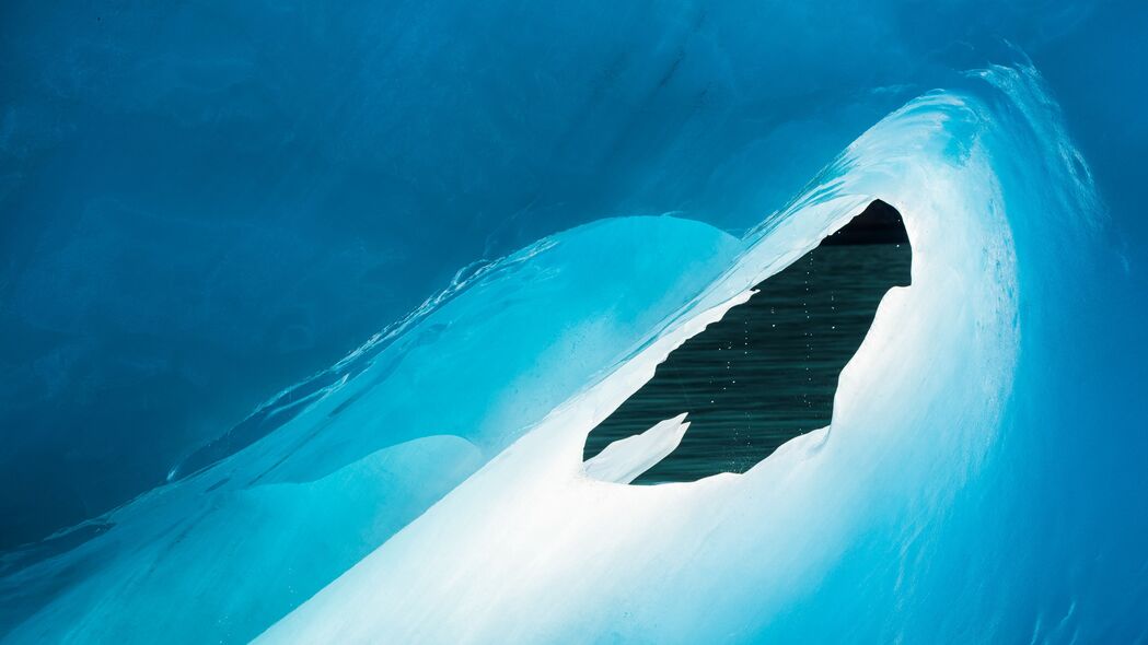 洞穴 冰 海 滴 4k壁纸 3840x2160