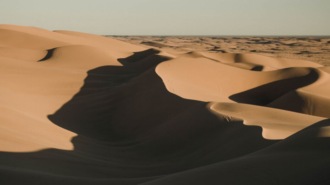 沙漠 沙子 阴影 沙丘 4k壁纸 3840x2160