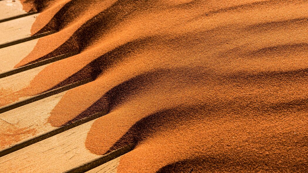 沙子 沙漠 木板 木制 4k壁纸 3840x2160
