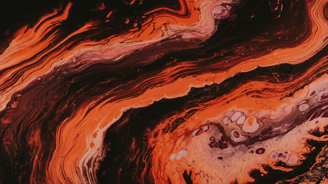 油漆 液体 流体艺术 污渍 条纹 红色 4k壁纸 3840x2160