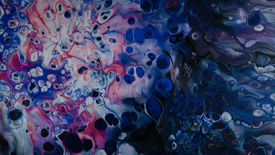 油漆 液体 流体艺术 污渍 斑点 圆形 4k壁纸 3840x2160