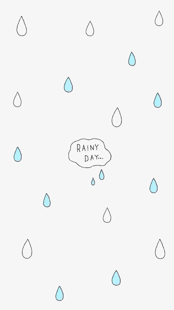 卡通雨滴