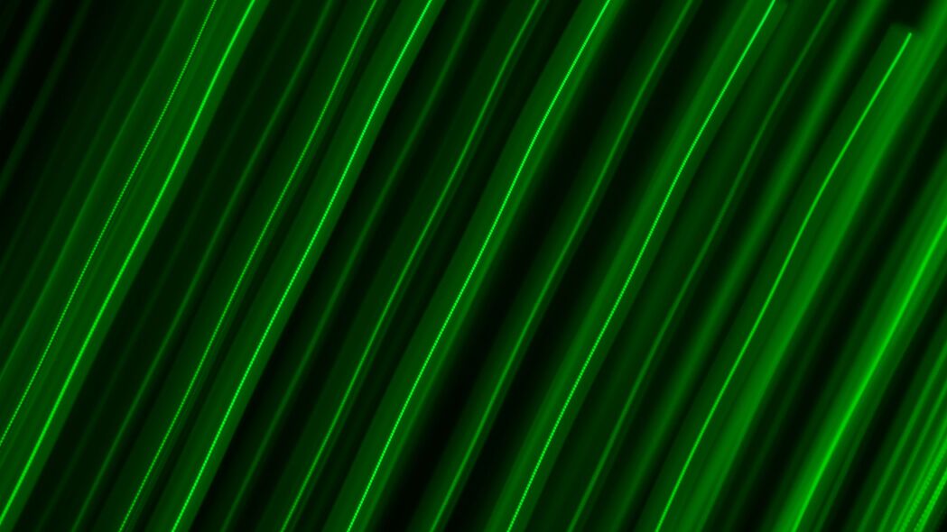 条纹 线条 霓虹灯 对角线 绿色 4k壁纸 3840x2160