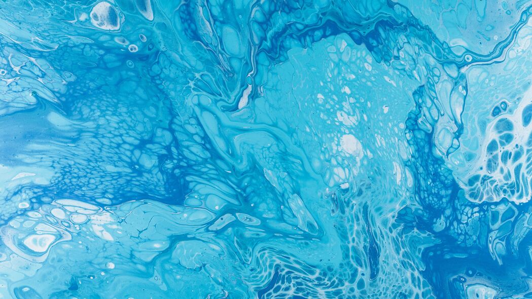 油漆 液体 流体艺术 污渍 蓝色 4k壁纸 3840x2160