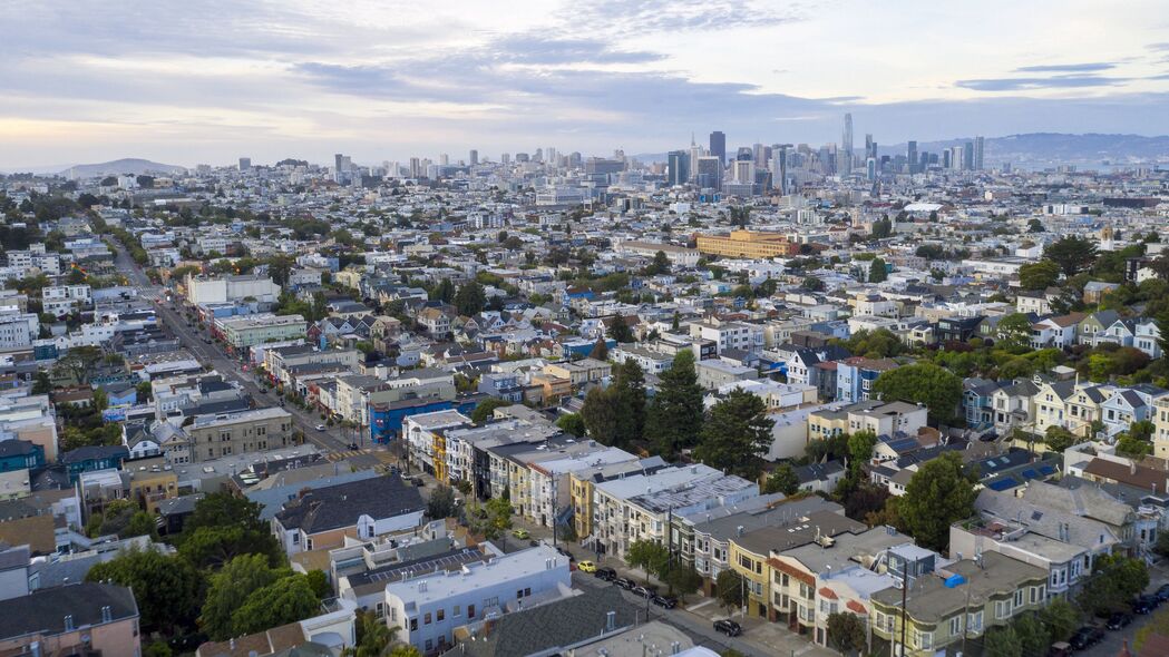 城市 建筑物 屋顶 旧金山 美国 4k壁纸 3840x2160