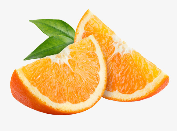 切开的大橘子