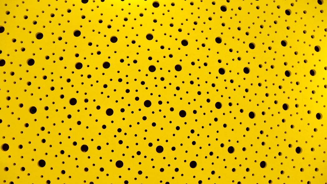 圆形 图案 黄色 艺术 4k壁纸 3840x2160