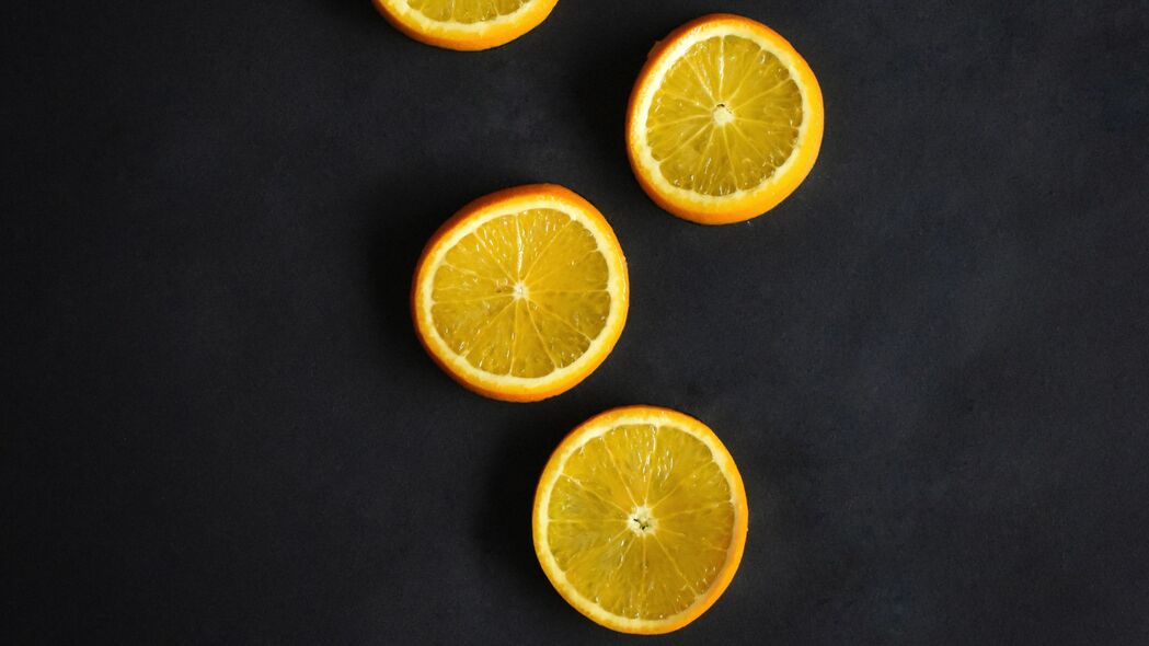 橙子 水果 柑橘 切片 4k壁纸 3840x2160