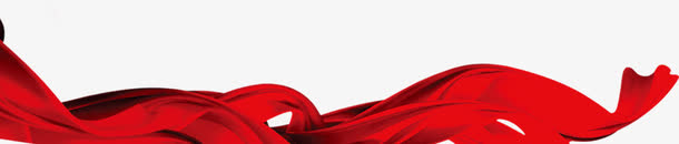 红色绸带缎带素材