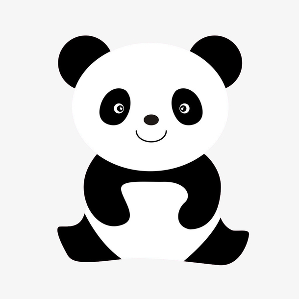 简笔画小熊猫
