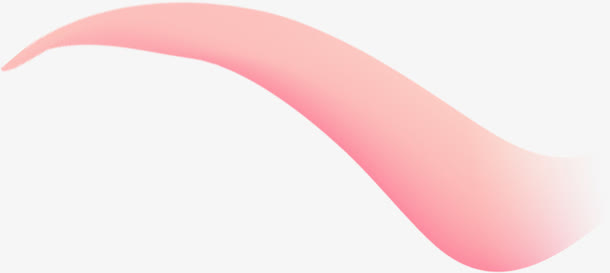 粉色弯曲形状元素