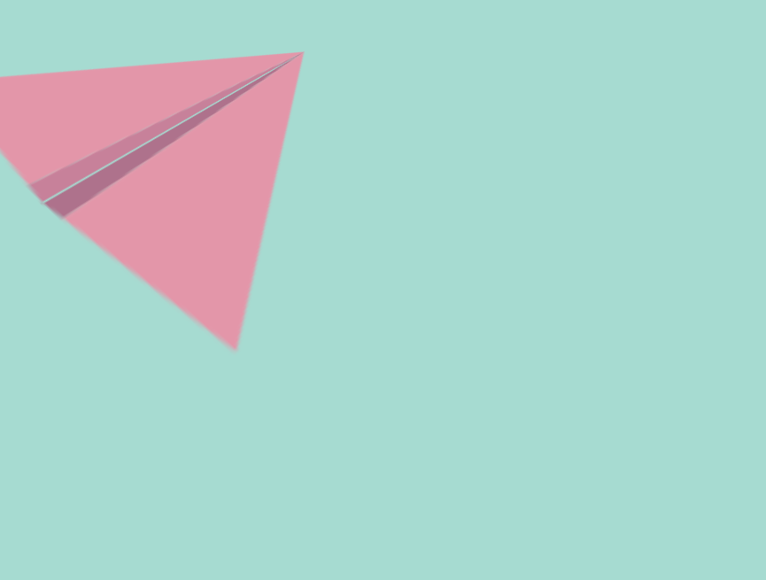 开场动图素材参考，粉色纸飞机飞行动态图