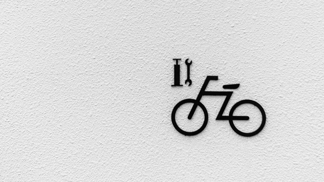 墙 自行车 纹理 4k壁纸 3840x2160