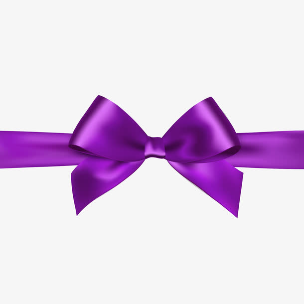 紫色纸丝带蝴蝶结