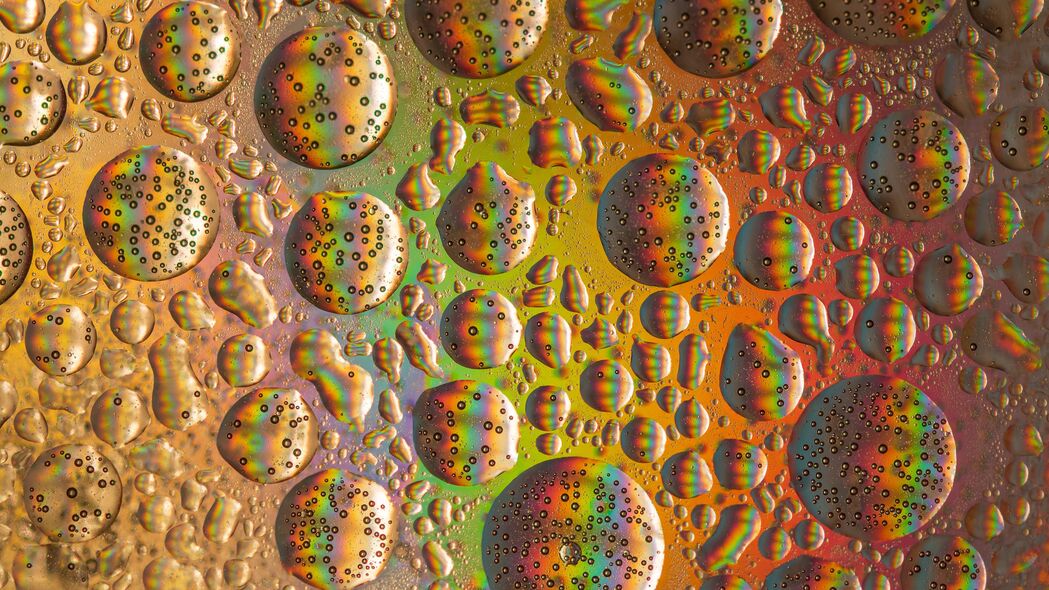 抽象 彩虹 圆圈 气泡 4k壁纸 3840x2160