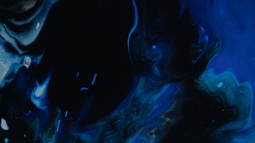 污渍 油漆 抽象 斑点 蓝色 4k壁纸 3840x2160