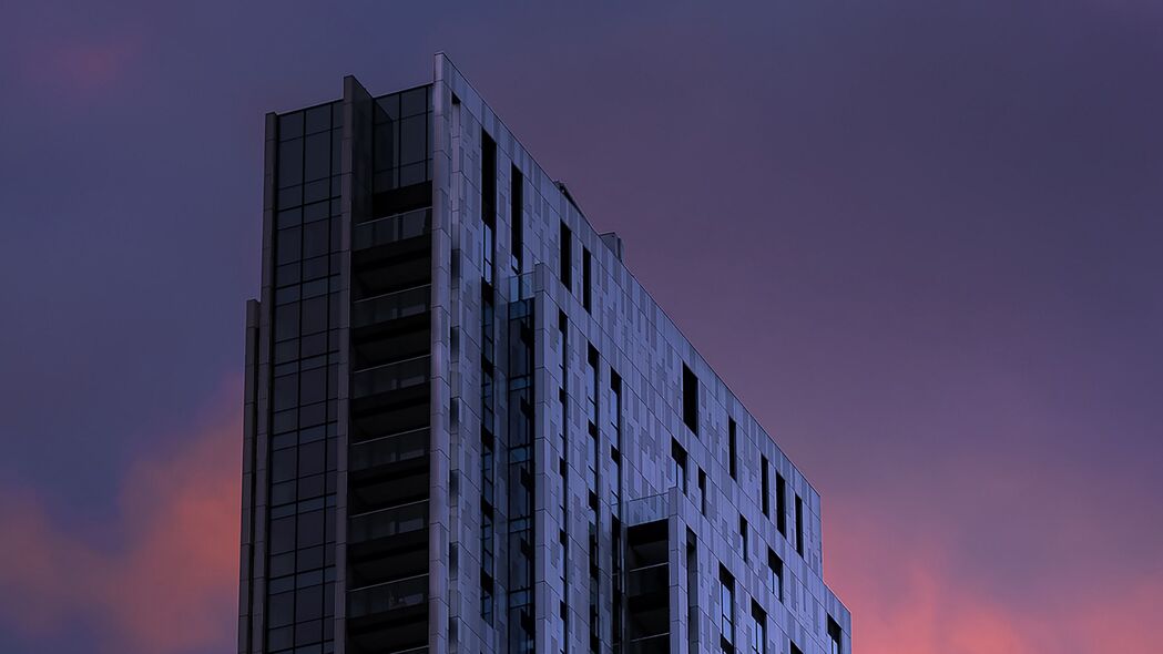 建筑 建筑 高层 紫色 4k壁纸 3840x2160