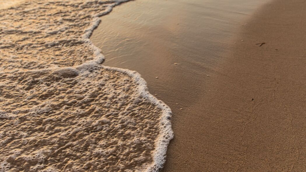 海滩 波浪 大海 沙子 水 4k壁纸 3840x2160