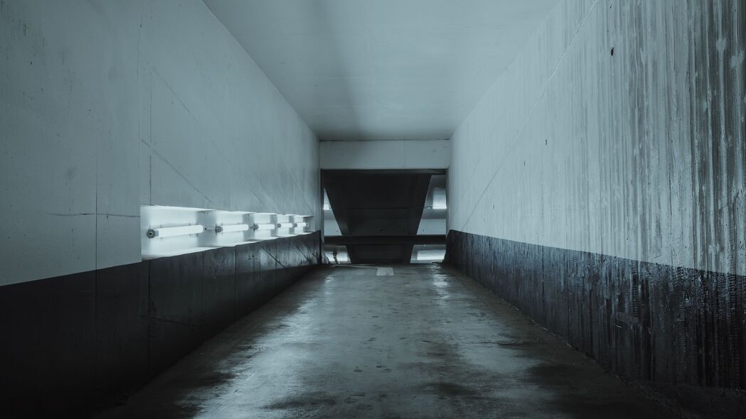 隧道 停车场 地下 建筑 4k壁纸 3840x2160