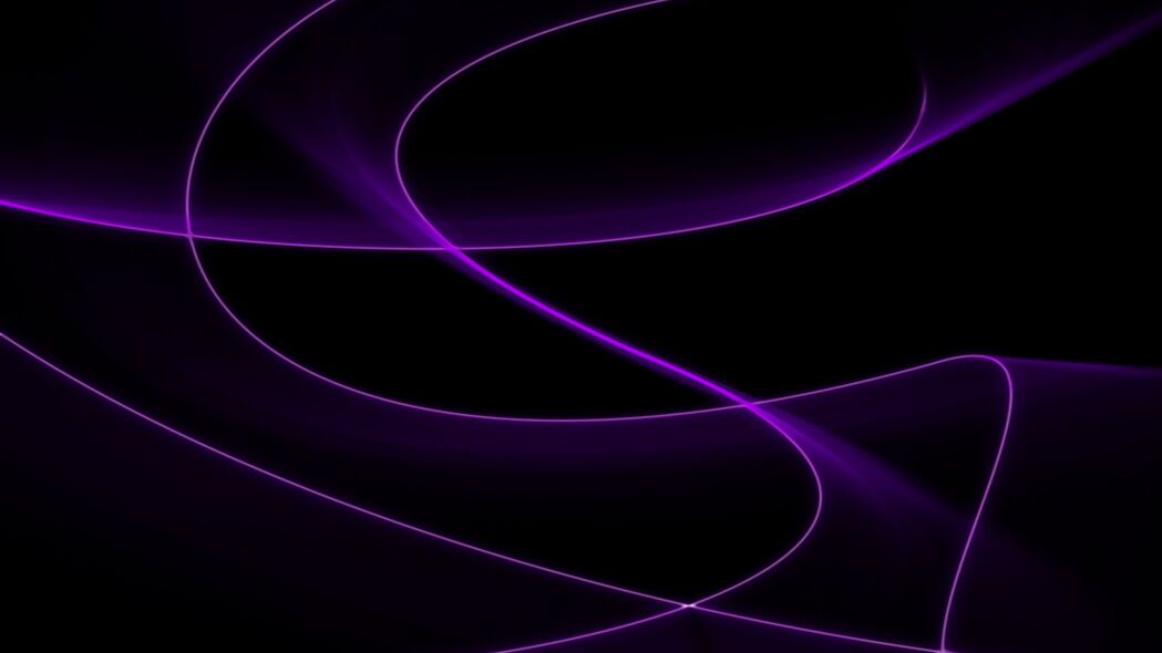 行 波浪 抽象 深色 紫色 4k壁纸 3840x2160