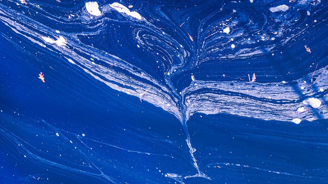 油漆 纹理 蓝色 抽象 4k壁纸 3840x2160