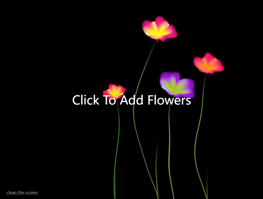 花朵创意设计，webgl动画制作素材