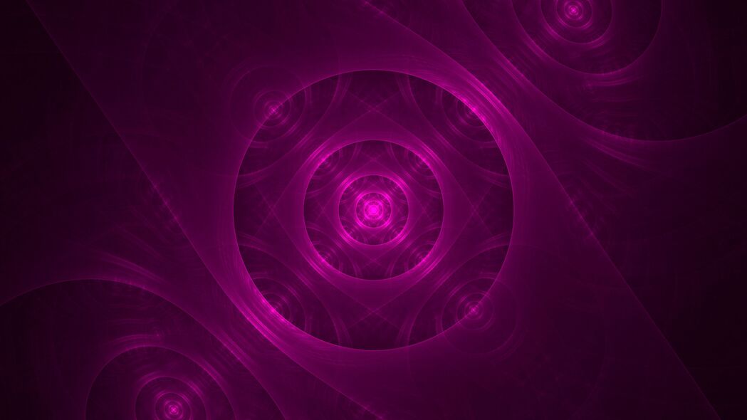 分形 圆形 图案 抽象 紫色 4k壁纸 3840x2160