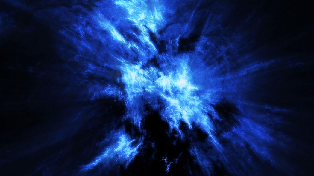 光 射线 云 抽象 蓝色 4k壁纸 3840x2160