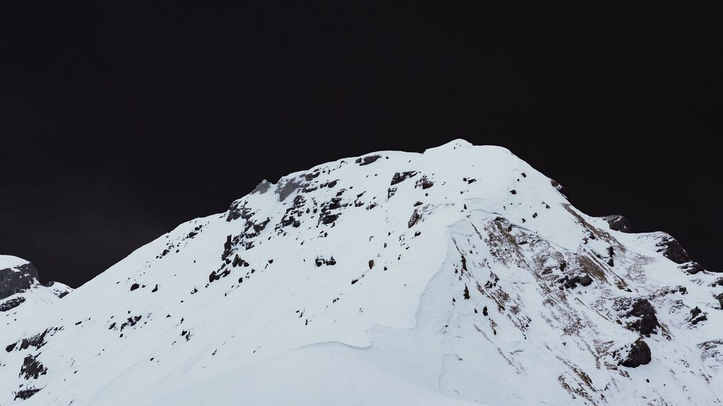 山 峰 雪 风景 冬季 4k壁纸 3840x2160