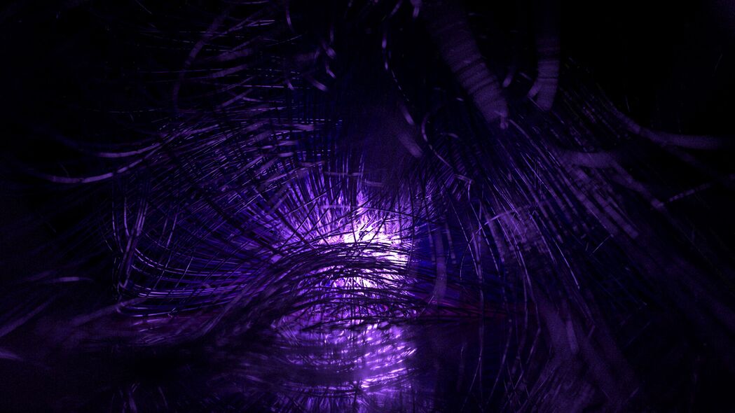 3840x2160 线程 缠结 发光 紫色 宏观壁纸 背景
