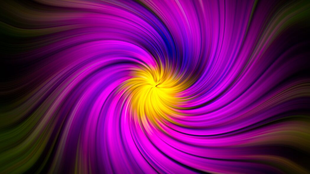 分形 旋转 紫色 抽象 4k壁纸 3840x2160