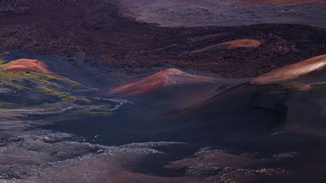 陆地 浮雕 鸟瞰图 沙漠 火山 4k壁纸 3840x2160