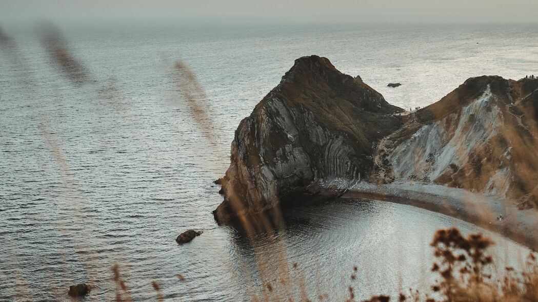 海岸 大海 岩石 风景 鸟瞰 4k壁纸 3840x2160