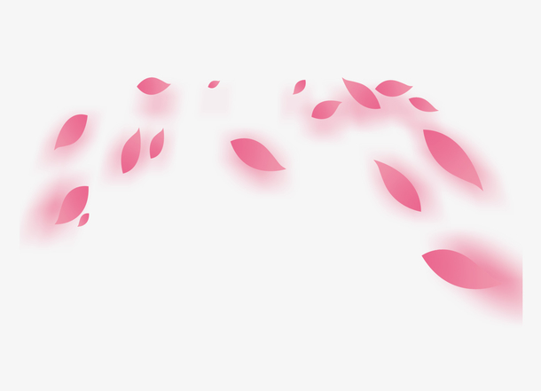 漂浮的粉色花瓣