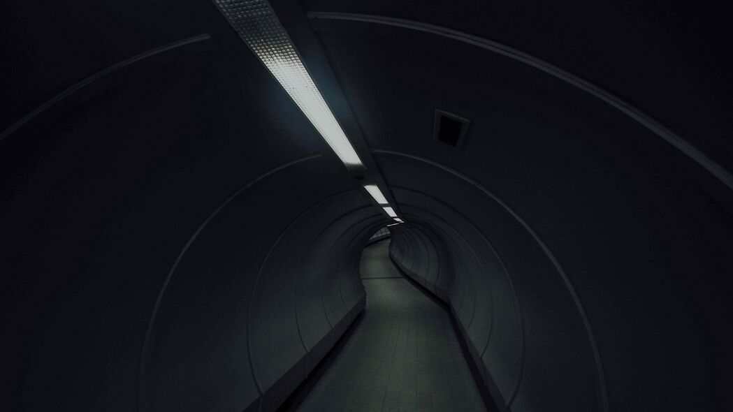 隧道 地下 黑暗 照明 建筑 4k壁纸 3840x2160