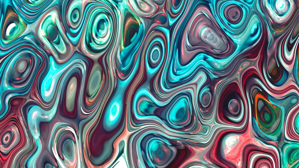 污渍 波纹 彩色 波浪 抽象 4k壁纸 3840x2160