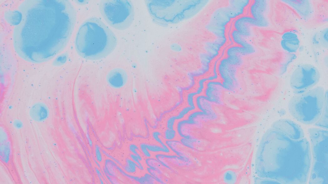 污渍 液体 纹理 抽象 粉红色 蓝色 4k壁纸 3840x2160