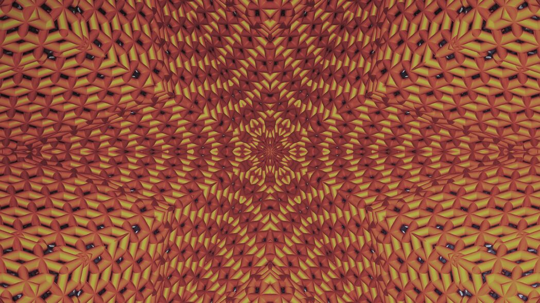 3840x2160 分形 图案 抽象 对称 视错觉壁纸 背景