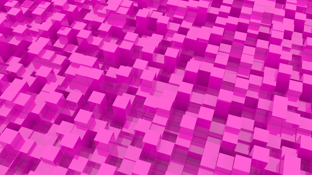 结构 立方体 紫色 3d 体积 4k壁纸 3840x2160