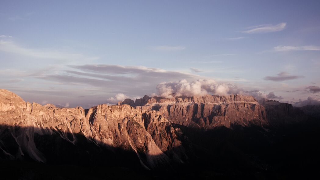 山脉 峡谷 岩石 云 风景 4k壁纸 3840x2160