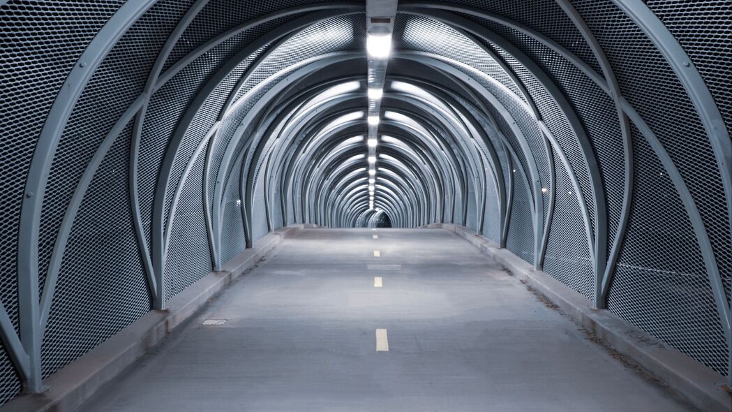 隧道 道路 桥梁 建筑 对称 4k壁纸 3840x2160