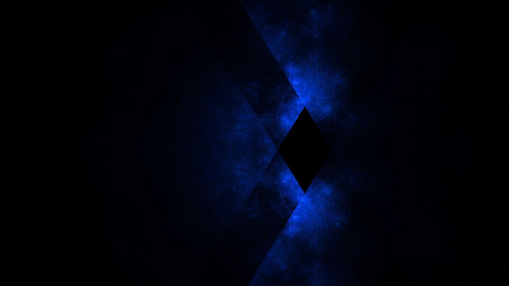 3840x2160 深色 蓝色 抽象 菱形 交叉壁纸 背景