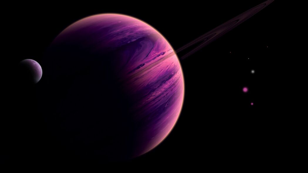 行星 紫色 表面 宇宙 宇宙 4k壁纸 3840x2160