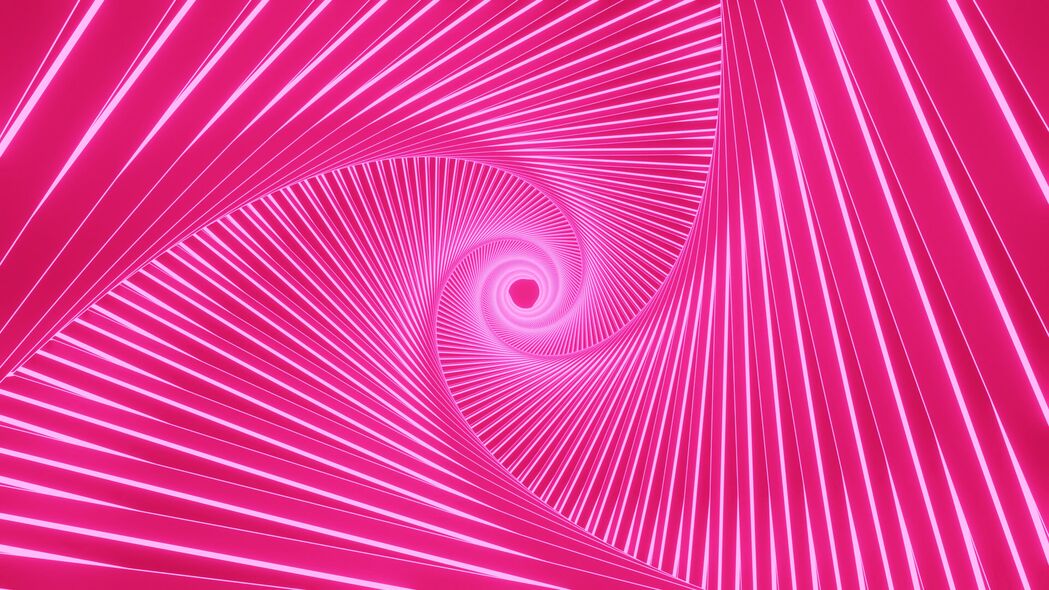 3840x2160 漩涡 漩涡 粉红色 发光 明亮的壁纸 背景
