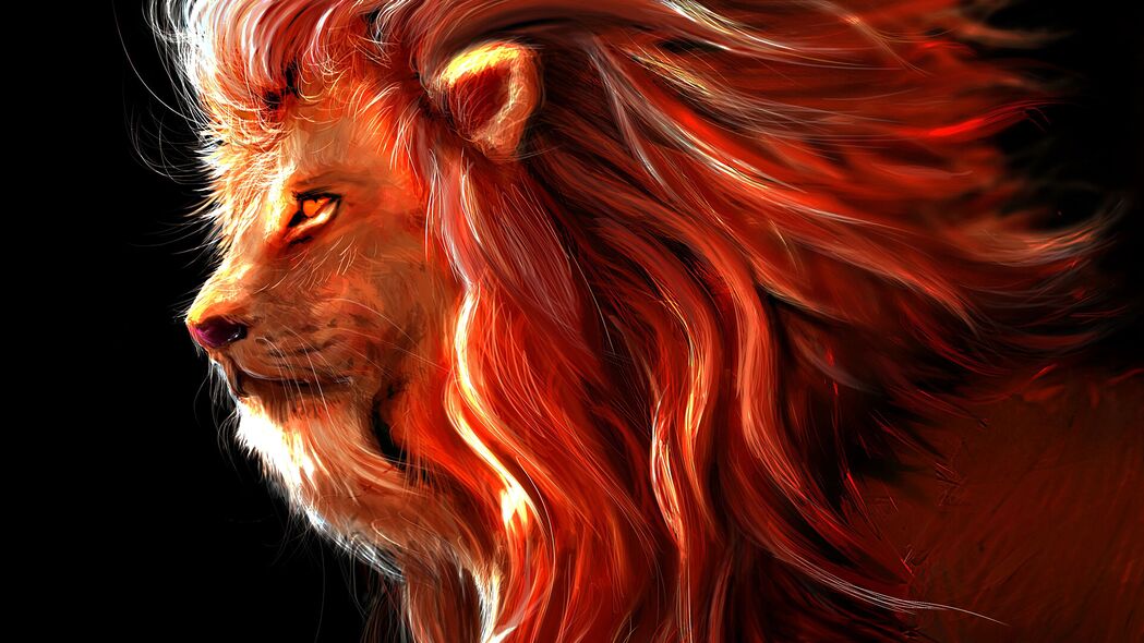 狮子 大猫 艺术 捕食者 野兽之王 4k壁纸 3840x2160