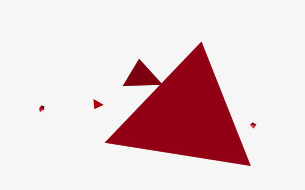 漂浮几何图案三角
