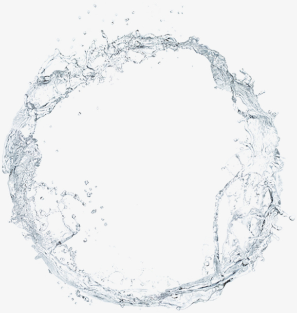 飞溅的水形成的水环（919×971）